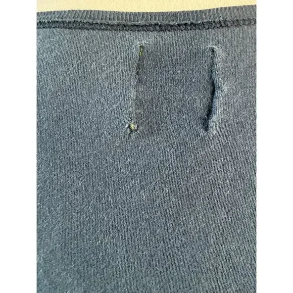 Vintage Y2K Hollister Long Sleeve Scoop Neck Shirt Fitted Tee Blue Women Large - Picture 11 of 12